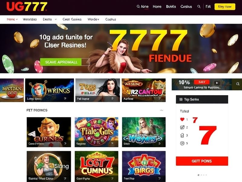 Discover the best casino games, live dealer experiences, and exclusive promotions at Ug777.com. Explore our authoritative guide to online gambling and start playing today.